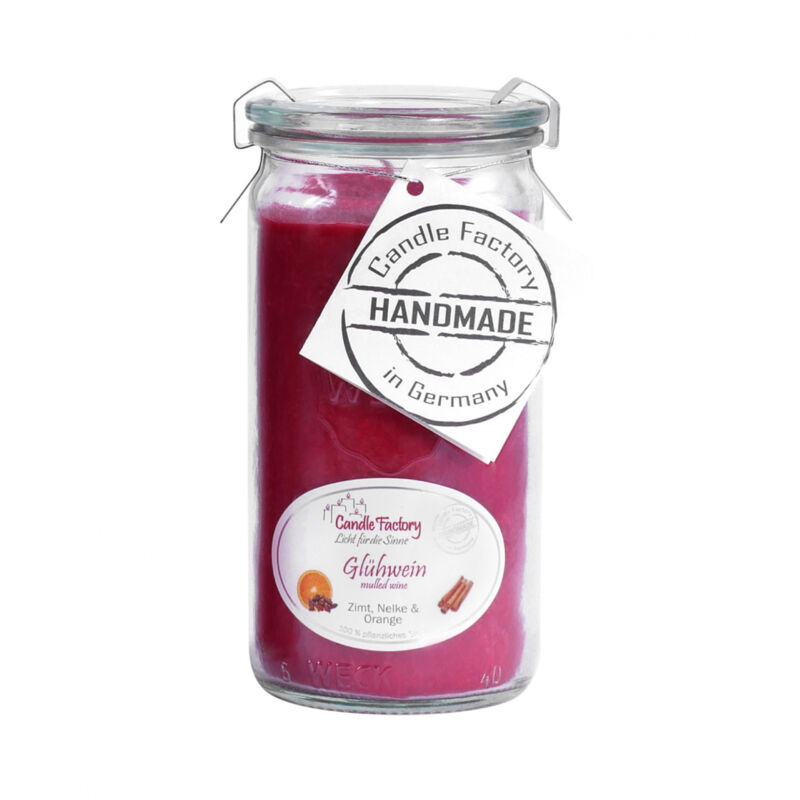 Candle Factory - Mini Jumbo Glühwein Duftkerze Dekokerze altrot Duft 307-039
