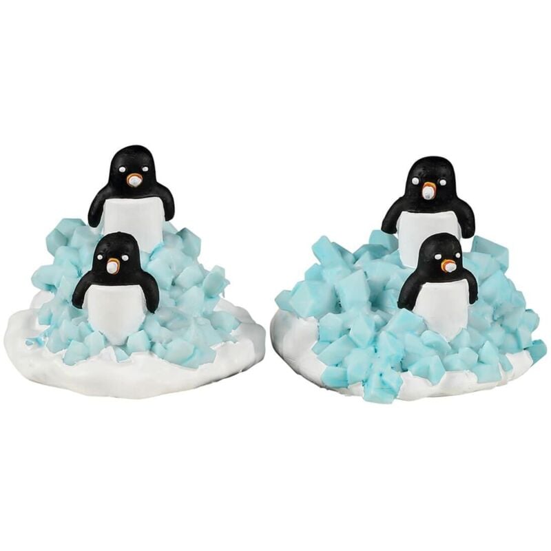 Candy Pinguin Kolonie Set Of 2 - Weihnachtsdorf Süßigkeiten Pinguin Kolonie Set - Lemax