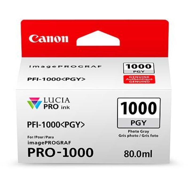 Canon PFI-1000PGY fotograu 80ml Tinte für Canon imagePROGRAF PRO-1000