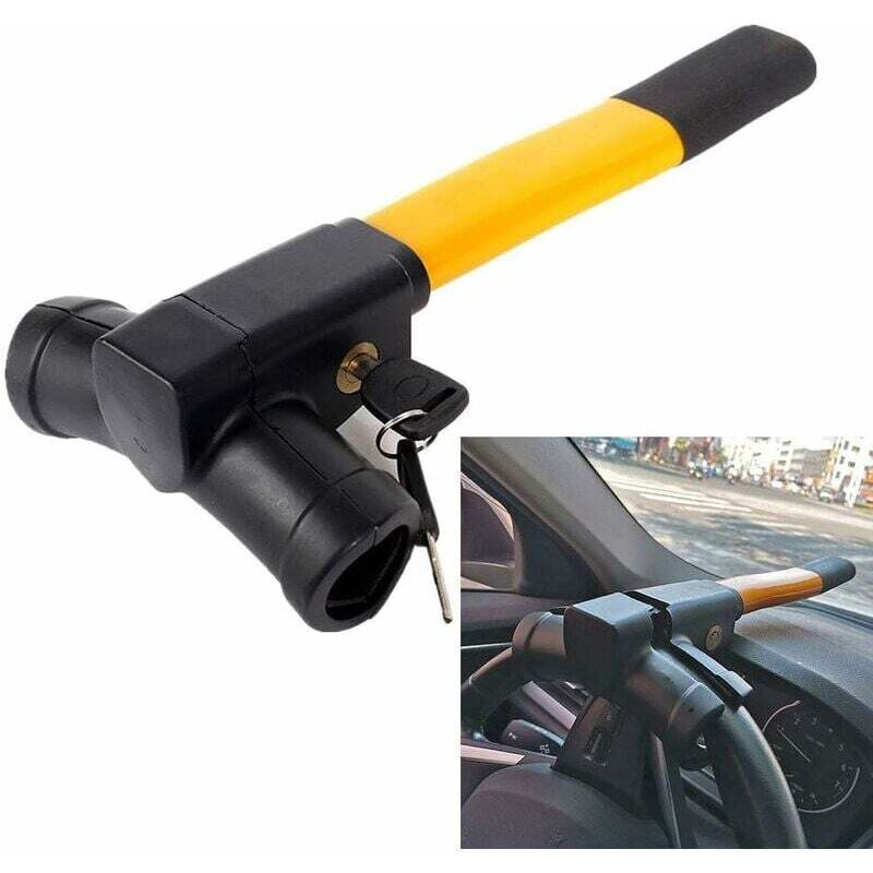 ZVD - Car Anti-theft Rod Steering Wheel Lock Universal Car Security Anti-theft Steering Wheel Bar Retractable T-Lock