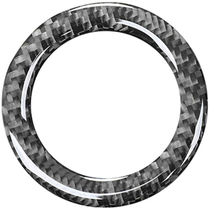 Tlily - Carbon Fiber Auto Lenkrad Center Abdeckung Aufkleber für bmw- 3 Serie E46 323i 328i 330i 325i 1997-2004