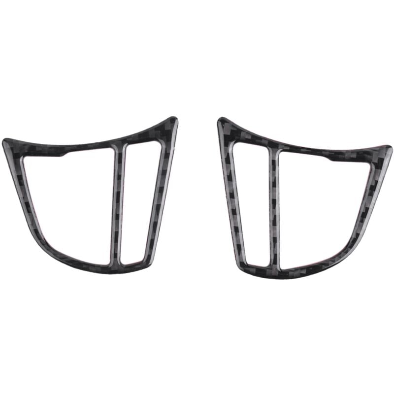 Tlily - Carbon Fiber Lenkrad Knopf Aufkleber Abdeckung Zierrahmen Dekoration für -bmw 3 4 Serie gt F30 F32 F34 2013-2017
