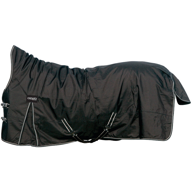 CATAGO Outdoordecke Justin für Pferde, 0g - schwarz - 135 cm