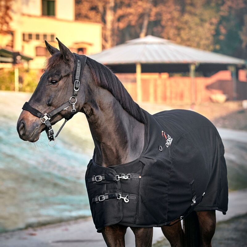 CATAGO Pferdedecke FIR-Tech Healing - schwarz - 155 cm