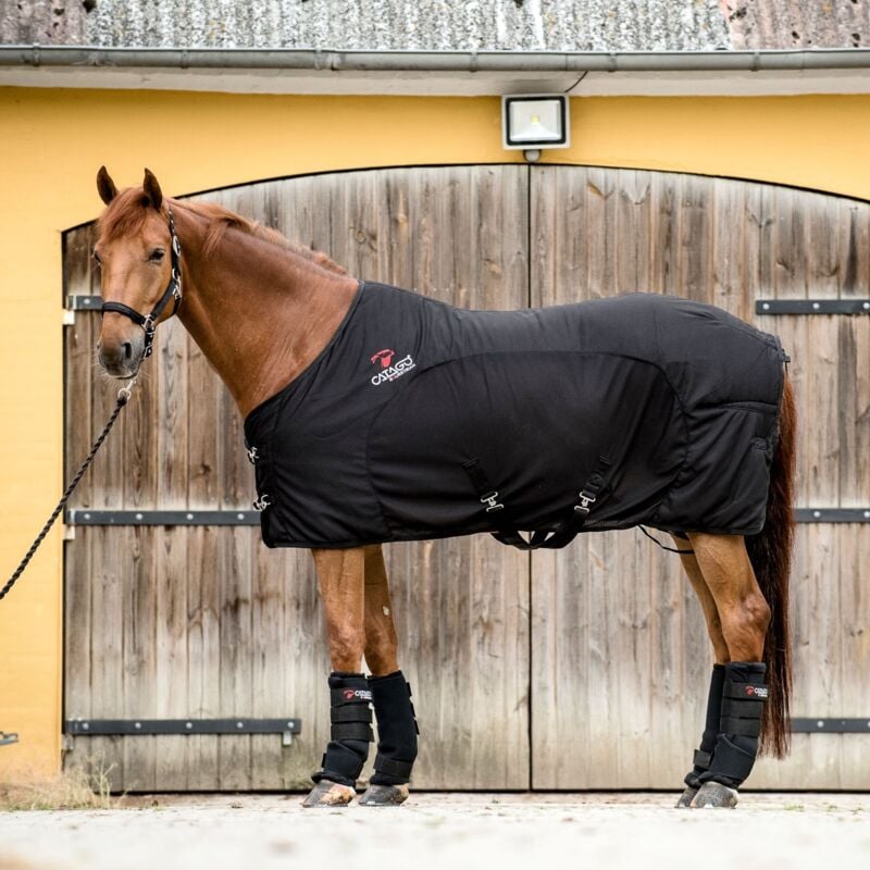 CATAGO Pferdedecke FIR-Tech Healing - schwarz - 165 cm