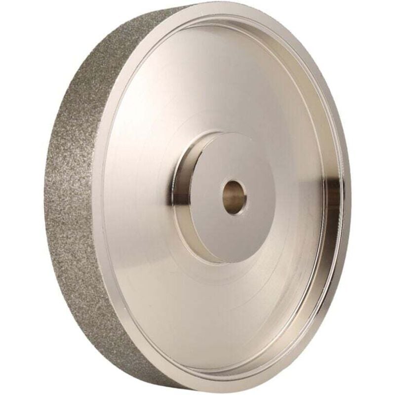 CBN-Schleifscheibe, 6 Zoll Durchmesser x 1 Zoll Breite, mit 1/2 Zoll Dorn, diamantbeschichtet zum HSS-Schärfen, 80er Körnung