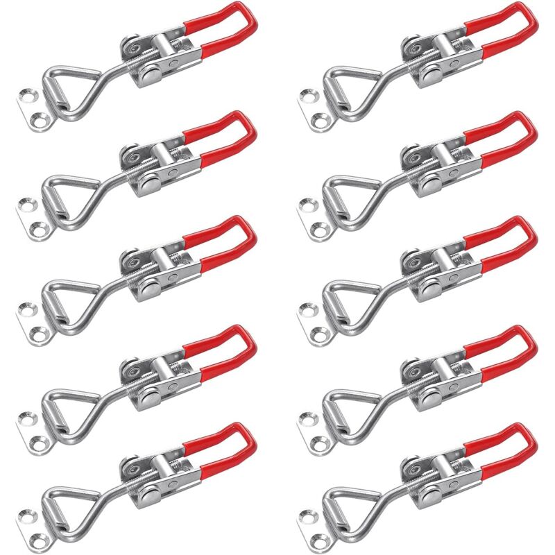 Zxpasra - ccykxa 10 Stück Riegel, Kastenriegel, Hebelriegel, Haltekapazität, Türriegel, Eckverschluss, kleiner Kipphebelriegel, Knauf für Boxen,