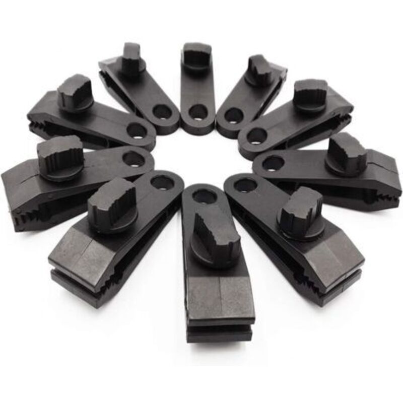 Ccykxa - 10er-Pack Planenklammern, robuste Rändelschrauben – stark verriegelbare Zeltklemmen für Planen, Markisen, Outdoor-Camping,