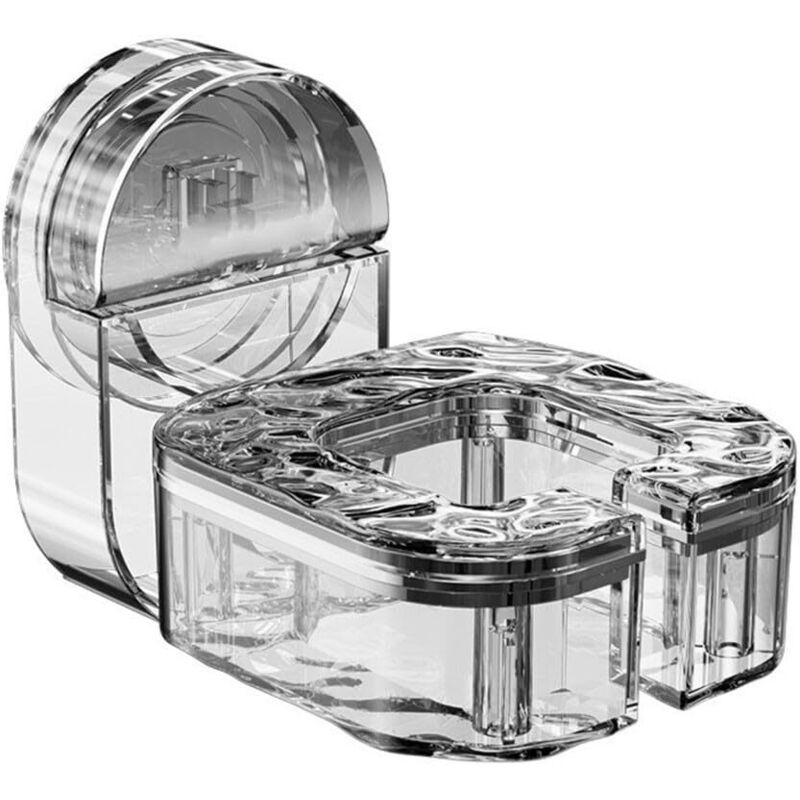 CCYKXA 360° drehbare Wandhalterung für Haartrockner – Wandhalterung mit Saugnapf – Haartrocknerhalter – Helle Farbe