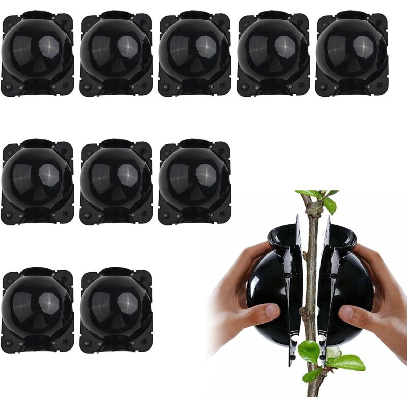 CCYKXA Anzuchtboxen für Pflanzen, Vermehrungskugeln, Hochdruck-Vermehrungskugeln, für die Wurzelbildung durch Veredelung von Pflanzen, 10er-Packung