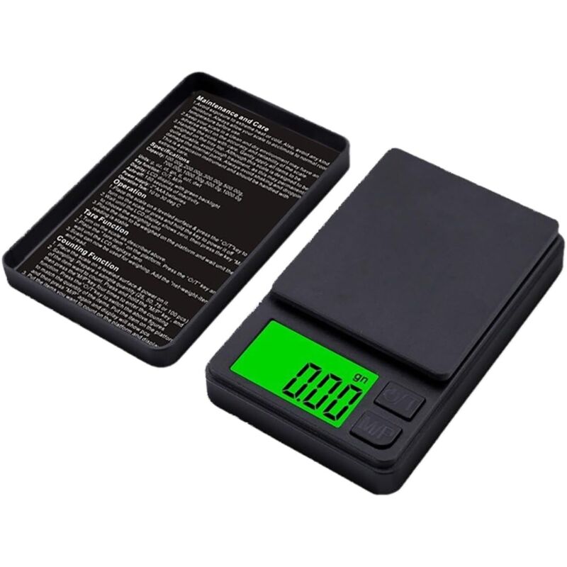 CCYKXA Elektronische Digitalwaage für Schmuck, 0,01 g, hochpräzise, multifunktionale Lebensmittelwaage mit LCD-Display für Küche, Backen, Fleisch,
