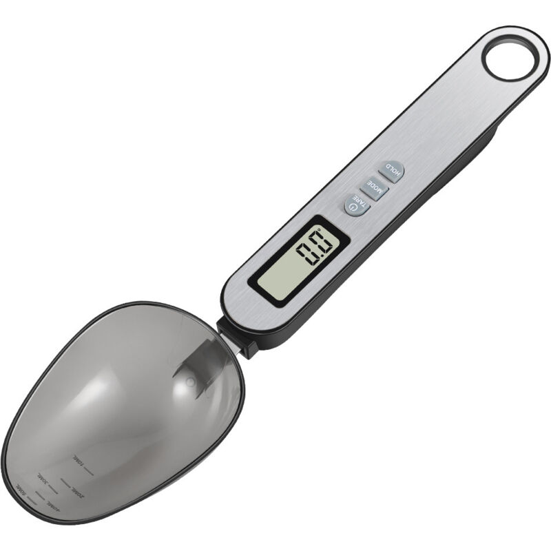 CCYKXA Elektronischer Messlöffel, Skala von 0,1 g bis 500 g, präzise mit LCD-Anzeige, abnehmbare und waschbare Mini-Küchenwaage zum Kochen, Würzen,
