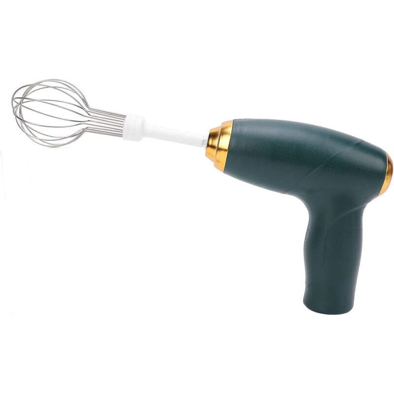 CCYKXA Kabelgebundener Handmixer Tragbarer, per USB aufladbarer elektrischer Schneebesen Ideal zum Mixen, Backen und Kochen Grün