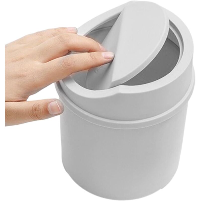 CCYKXA Kleiner, kreativer Mülleimer mit Deckel fürs Büro – Kleiner Mülleimer fürs Büro, kleiner Abfalleimer für Zuhause, Badezimmer, Schlafzimmer,