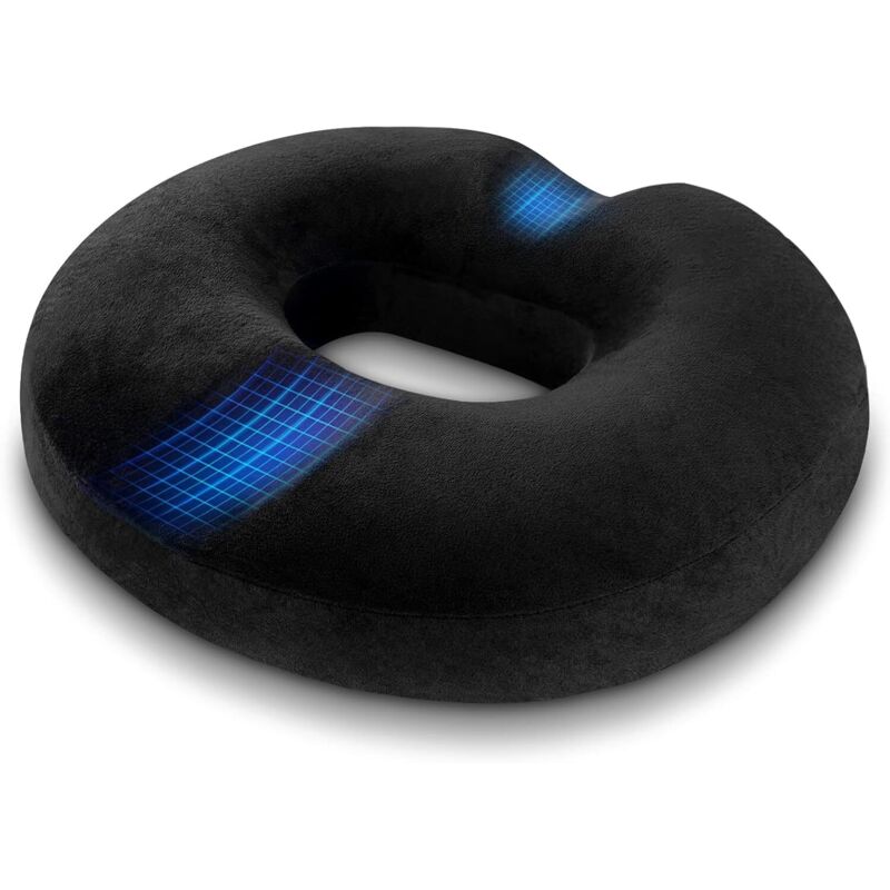 Ccykxa - Orthopädisches Hämorrhoidenkissen, Memory-Schaum zur Linderung von Hämorrhoiden und Steißbeinkissen nach Geburtsschmerzen, für Rollstuhl,