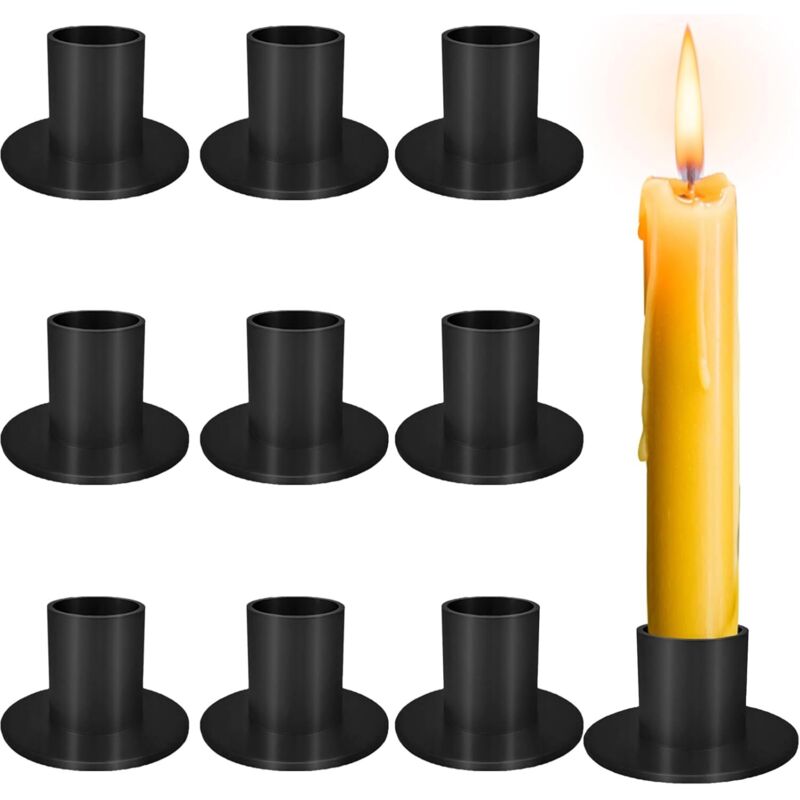 CCYKXA schwarze Kerzenhalter, Kerzenständer, Kronleuchter-Kerzenständer, schwarzer Kronleuchter, moderne Metall-Kerzenhalter, für Tischdekorationen,