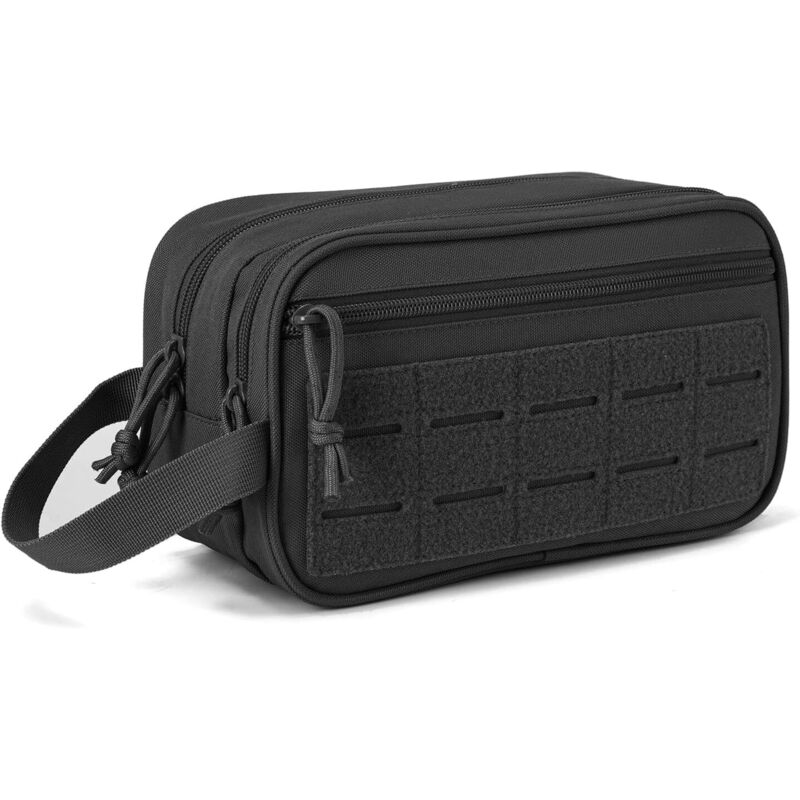 Taktische Kulturtasche für Herren, Hygienetasche, Militär-EDC-Werkzeug, Molle-Beutel, kleine Kulturtasche, Rasierset für Herren, Reise-Duschtasche