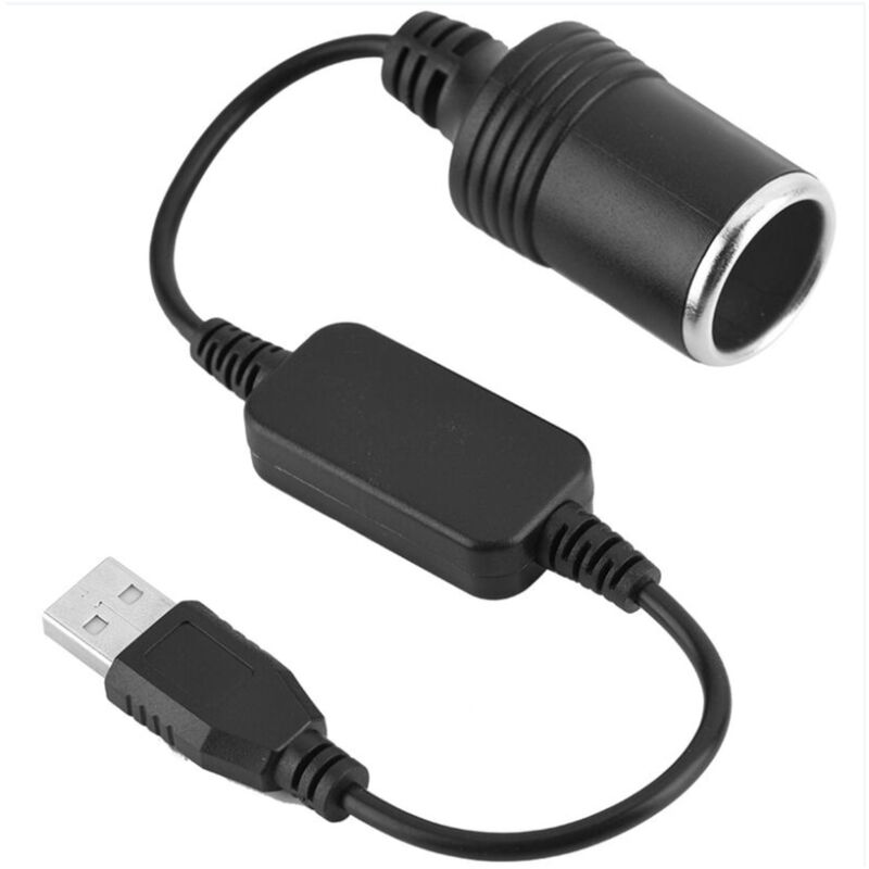 Ccykxa - USB-A-Stecker auf Buchse, Zigarettenanzünder-Konverter, 12 v USB-Anschluss für GPS-Dashcam
