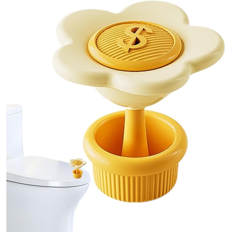 CCYKXA WC-Spülknopf – Spülknopf Aromatherapie-Spülknopf Badezimmerschalter mit hübschem Blumendesign