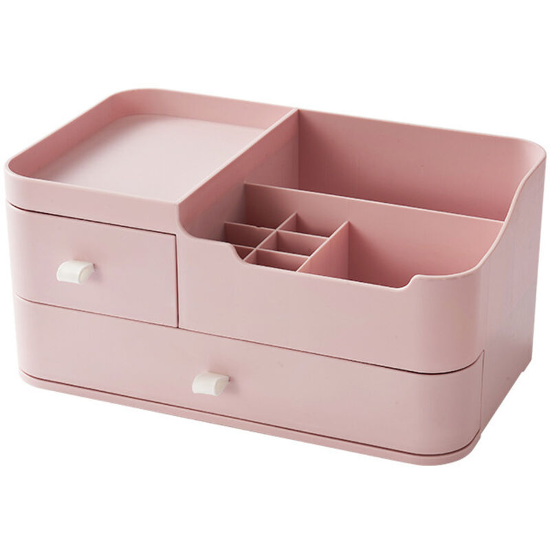 Rosa Make-up-Aufbewahrungsbox, Organizer-Schublade: Für das Badezimmer für eine Palette kosmetischer Schönheitsprodukte – Make-up-Organizer,