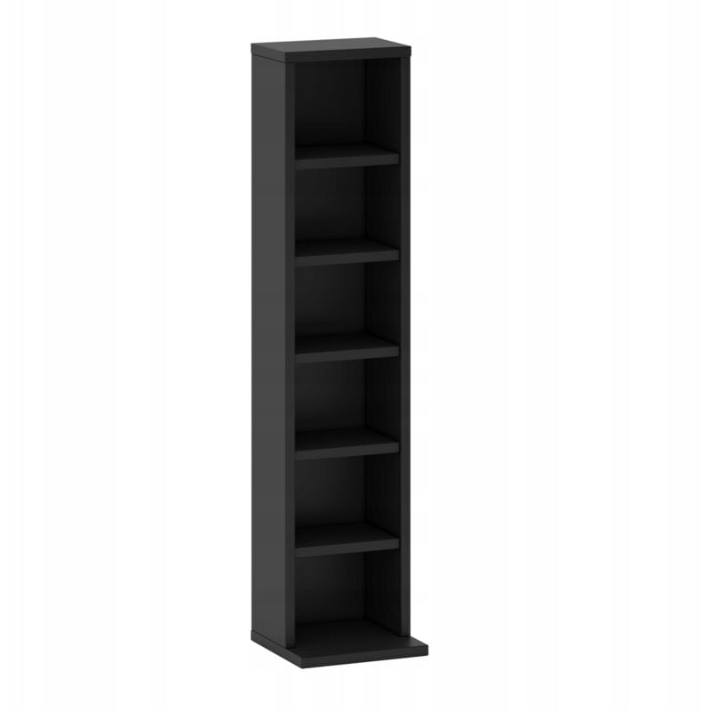 CD/DVD-Regal 92cm verstellbare Böden schwarz