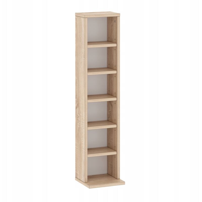 CD/DVD-Regal 92cm verstellbare Böden Sonoma