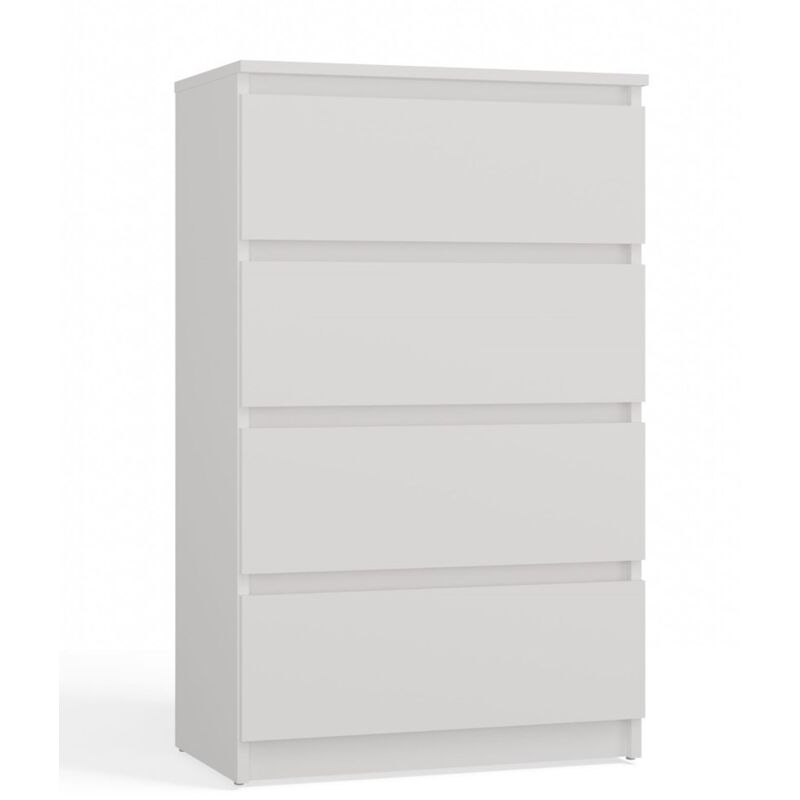 CDF Kommode Malwa M4 Farbe: weiß Schrank für Dokumente, Kleinigkeiten Ideal für Wohnzimmer, Schlafzimmer, Kinderzimmer, Jugendzimmer und Büro 4