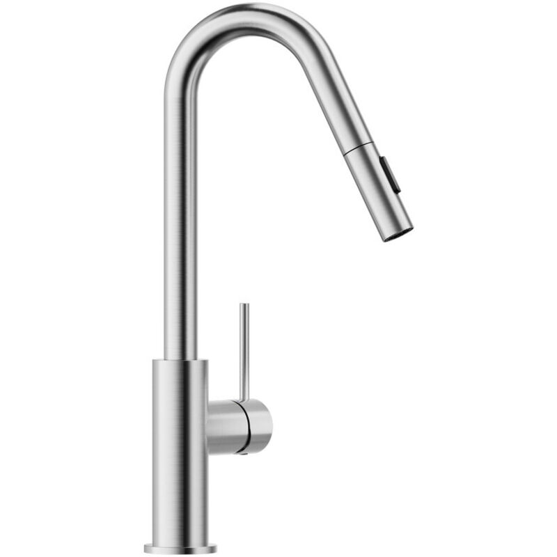 CECIPA MAX Wasserhahn Küche Ausziehbar Einhand Mischbatterie 360° Drehbar Modern Spültischarmatur für Küche mit 2 Strahlarten, Gebürstet