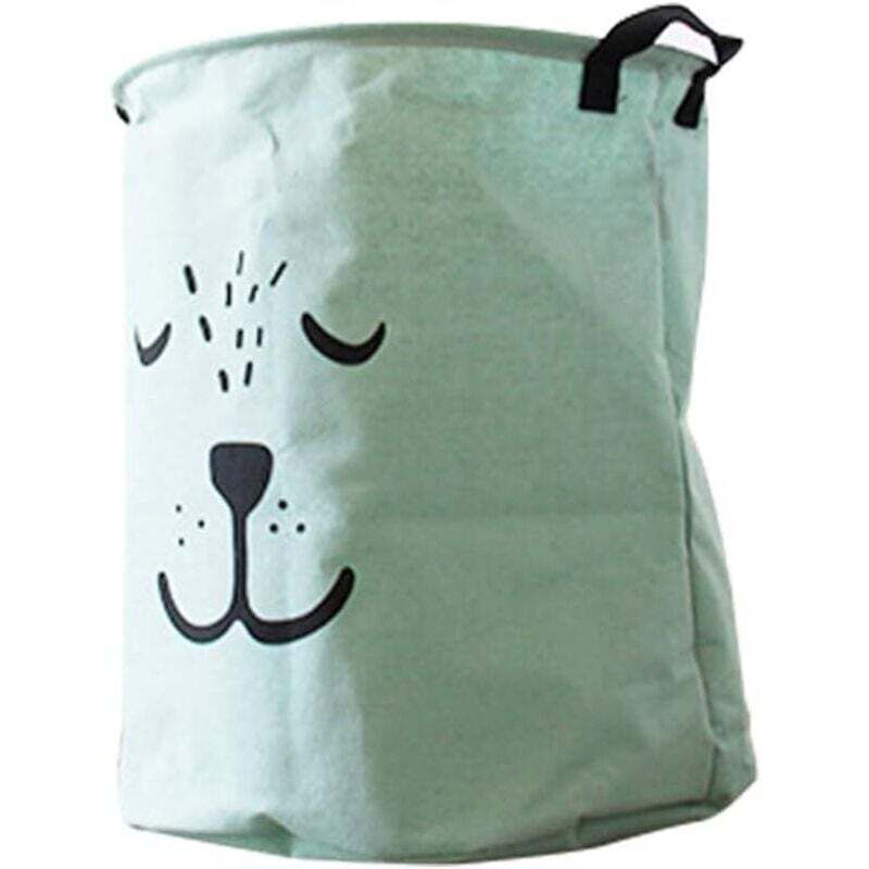 Wäschekorb fürs Kinderzimmer, faltbar, wasserdicht, Wäschebox, Wäschekorb, Kinder-Aufbewahrungsbox, Spielzeug, Kleidung, Aufbewahrungskorb, Grün