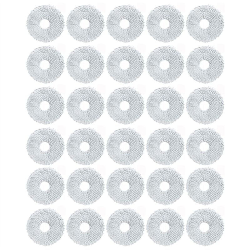30PCS Mopp Lappen für Dream Bot L10S Pro L10S Ultra L20 Ultra X20 Pro X30 X30 Pro L30 Ultra S10 / S10 Pro Roboter Vakuum Teile