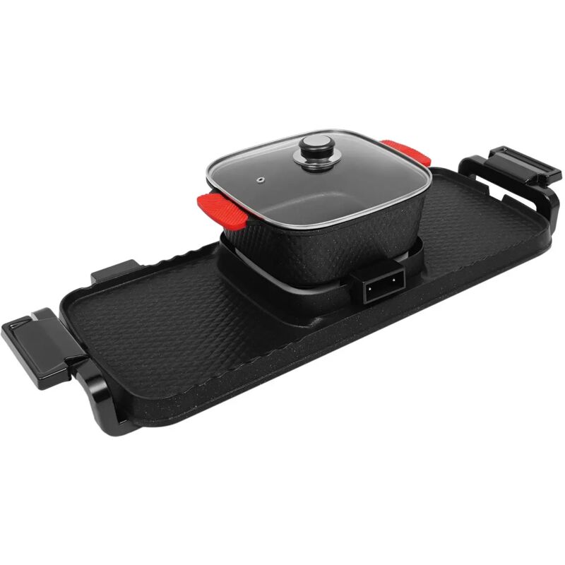 Chinesische Fondue-Maschine, Hot Pot, elektrischer Grill – Thai-Barbecue, koreanisches Barbecue, elektrischer Innengrill, elektrischer Grill 220 V,