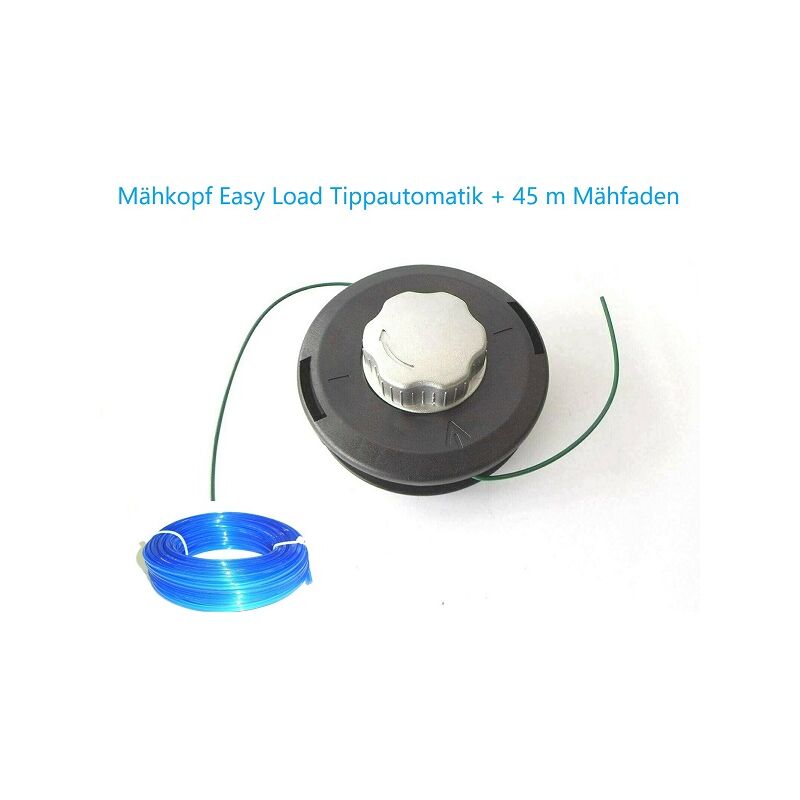 GmbH® Fadenkopf Easy Load Mähkopf Motorsense + 15 m sechskant Mähfaden 2,65mm - CHM