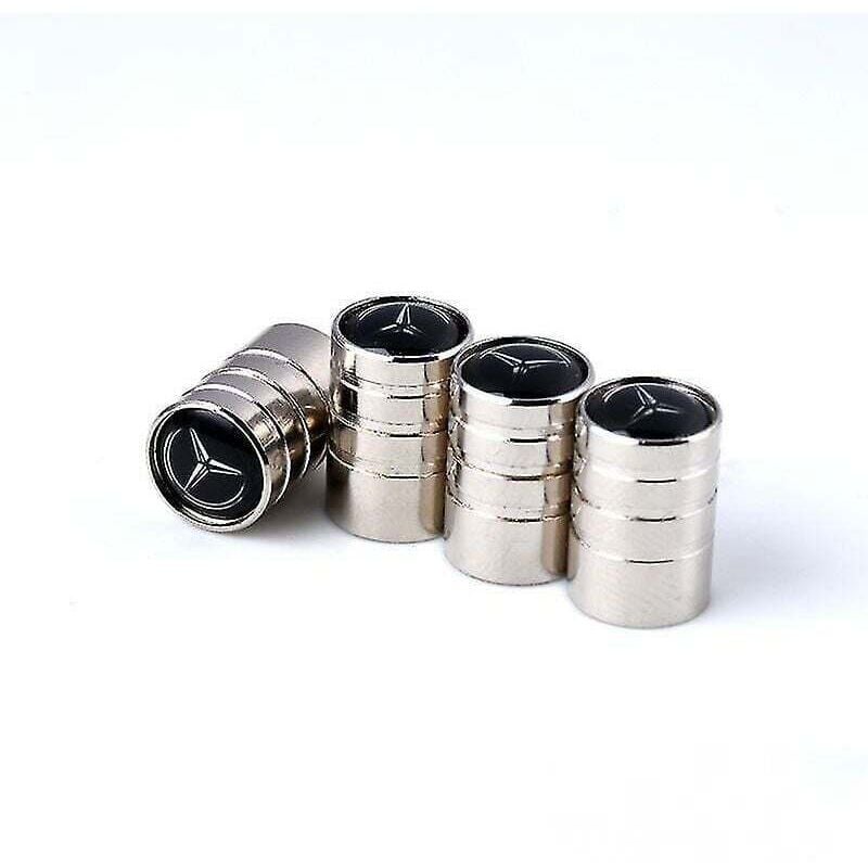CHOYCLIT Autoreifen-Ventilkappe, passende Ventilkappe, Metall-Reifenventilkappe (Mercedes Benz, 8 Packungen)