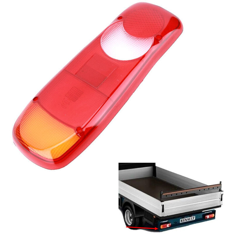 CHOYCLIT Rücklicht für Anhänger, LKW-Rücklichter, Piloto Trasero Master Truck, Rücklichtabdeckung und Linsen, Cabstar Rücklinsenabdeckung für Truck