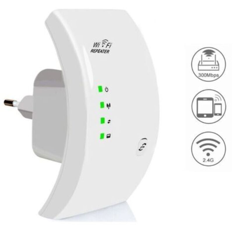 CHOYCLIT Sonstiges Zubehör für die Heimautomatisierung, WLAN-Repeater, Leistungsstarker WLAN-Verstärker, WLAN-Extender N300, WLAN-Signalverstärker, 1