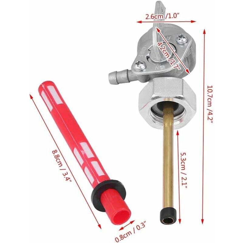CHOYCLIT Universal Motorrad Kraftstoffhahn Benzin Kraftstofftank Umschaltventil für CB350/CB400/CB750/CX500