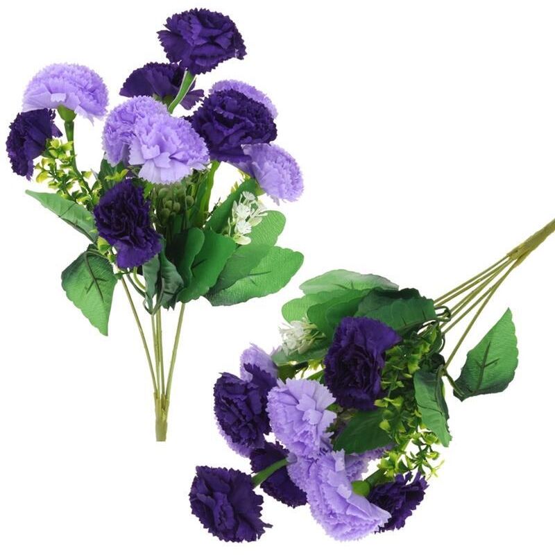 Chrysanthemenstrauß, Kunstblumen für die Vasendekoration, Komposition, 35 cm, Violett