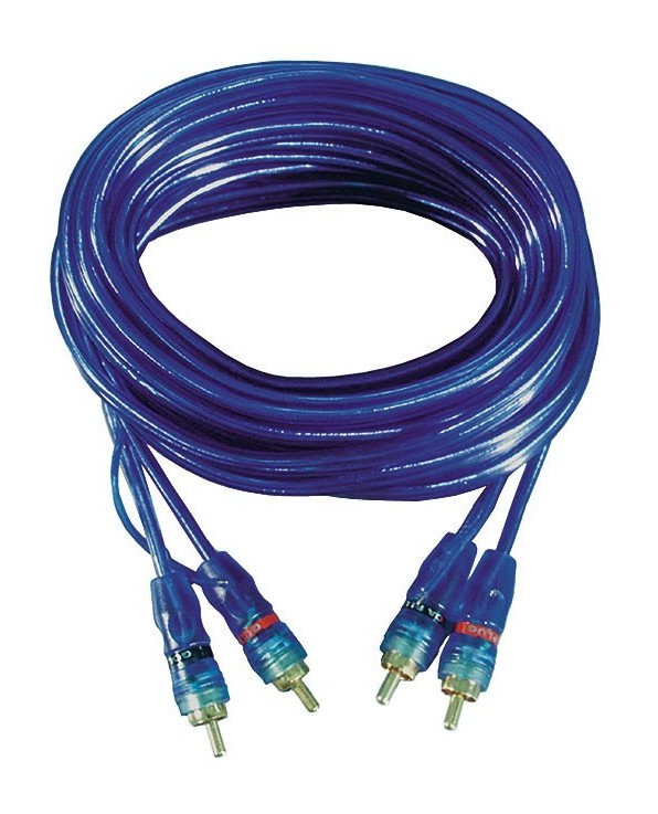 Cinchkabel Blue rca 5m blau-transparent Stereo 142062