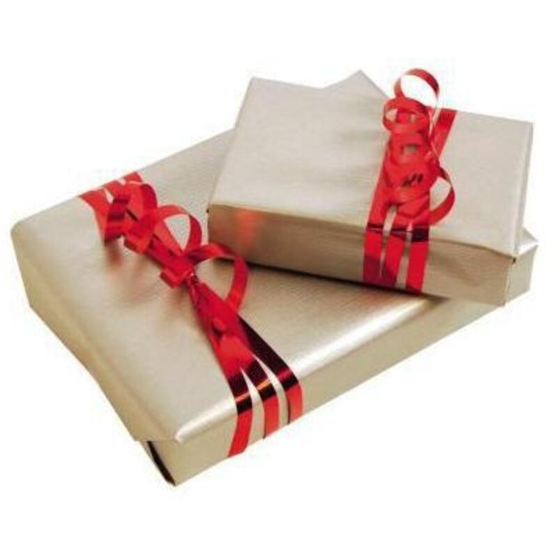 Geschenkpapier 70 cm x 3 m (b x l) Kraftpapier silber