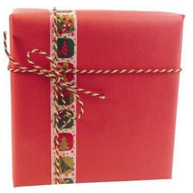 Geschenkpapier 70 cm x 3 m (b x l) Kraftpapier karminrot