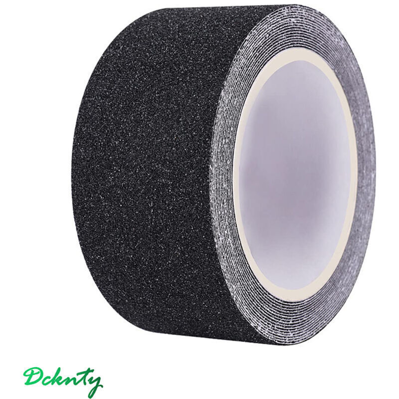 cm x 10 m schwarzes Anti-Rutsch-Klebeband, Anti-Rutsch-Klebeband mit hoher Traktion, stark scheuerndes Sicherheitsklebeband für Treppen, Stufen,