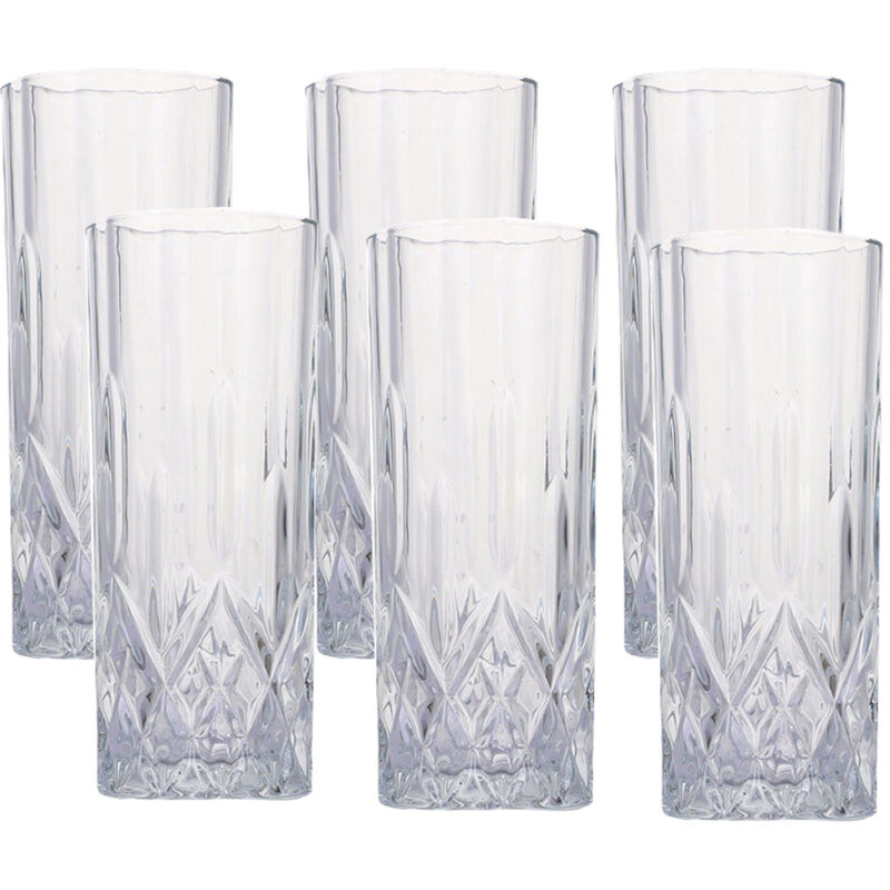 Cocktail Gläser 6er Set Bier Glas Can Wassergläser, Eiskaffee