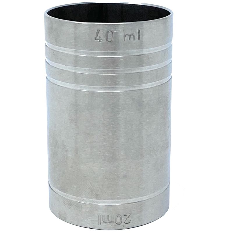 Jigger 2cl 4cl Doppelmessbecher Messbecher Cocktail 20 ml 40 ml Edelstahl Barmaß Dosierer Alkohol Zertifikat Bar