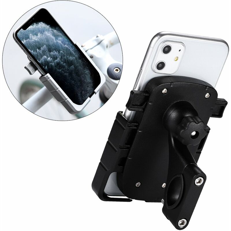 Cofi1453® 360 Grad Verstellbarer Halterung Universal Motorrad Fahrrad Handyhalterung Handyhalter für Lenkergriff Halter Fahrrad Smartphone