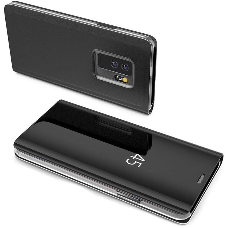 Smart View Spiegel Mirror Smart Cover Schale Etui kompatibel mit Honor 50 Lite Schutzhülle Tasche Case Schutz Clear Schwarz