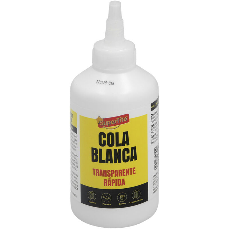 Supertite - Cola Blanca Transparente Botella 250 Gr.