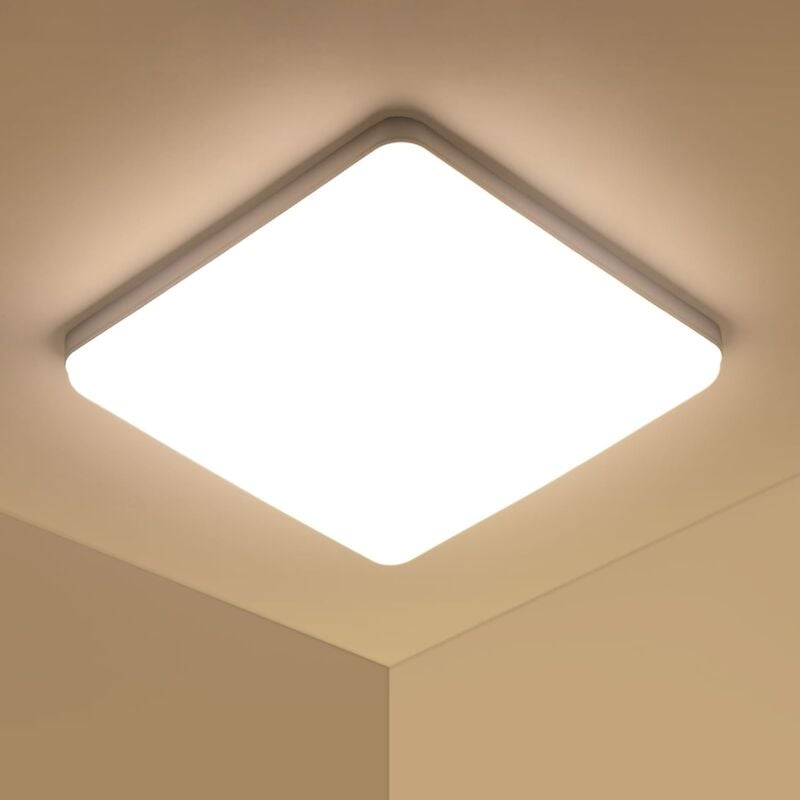 Comely - LED-Deckenleuchte, 36 w LED-Panel, quadratisch, moderne Deckenlampen, Acryl-Deckenleuchte für Badezimmer, Wohnzimmer, Küche, Schlafzimmer,