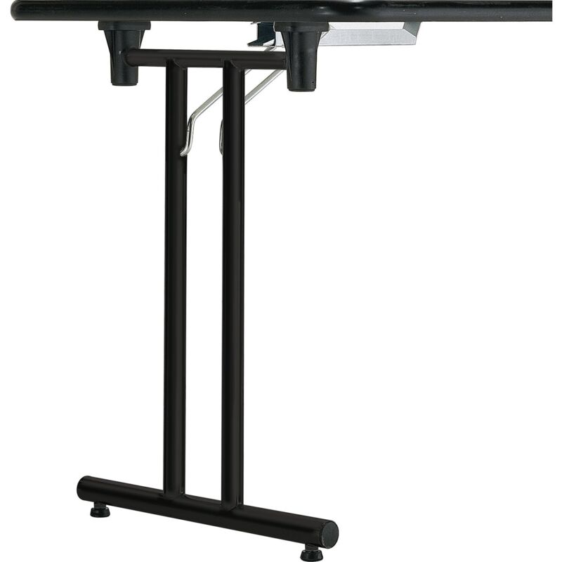 Corbetta Klapptisch Gestell höhenverstellbar Flexo 1 - Breite 400 mm, schwarz - Stapelbares Tisch Gestell höhenverstellbar aus Stahl für kleine