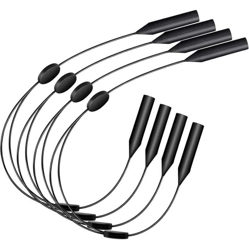 Fitags - Anti-Rutsch-Brillenkordel, universelle Passform, Brillenseil, Anti-Rutsch-Haken, Brillenkordel für die tägliche Freizeit und den