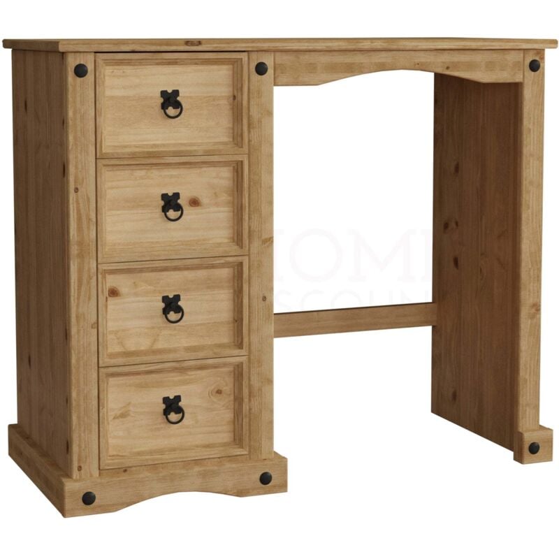 Corona Schminktisch 4 Schubladen Massiv Kiefer Makeup Schminktisch Computertisch